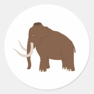 Wooly Mammoth Classic Round Sticker