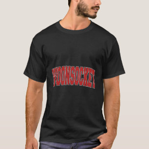 Woonsocket Ri Rhode Island Varsity Style Usa Vinta T-Shirt