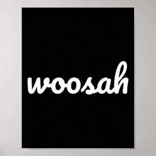 Woosah Calm Yoga Exhale Shirt Poster