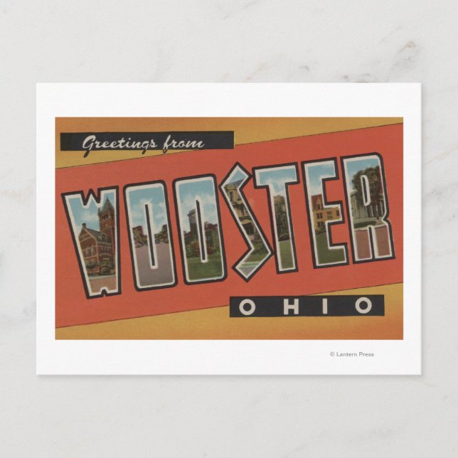 Wooster, OhioLarge Letter ScenesWooster, OH Postcard (Front)