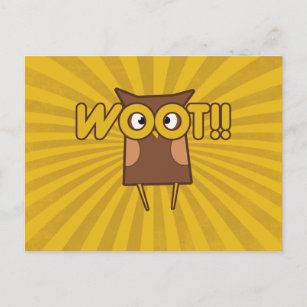 Woot Congrats Owl Postcard