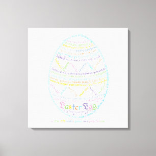Wor(l)d Easter Egg Canvas Print