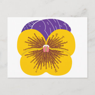 Wor(l)d Pansy Postcard