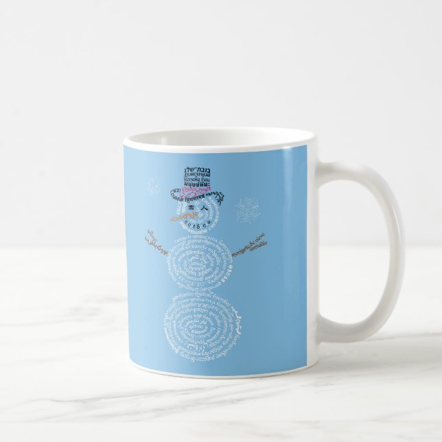 Wor(l)d Snowman Mug (Right)