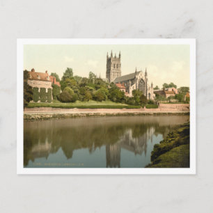 Worcester Cathedral, Worcestershire, England Postcard