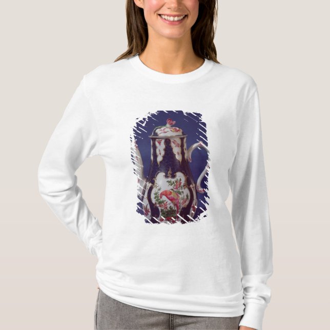 Worcester coffee pot, decorated with birds T-Shirt (Front)