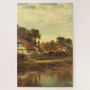 Worcester Cottages by Leader Benjamin Williams Jigsaw Puzzle