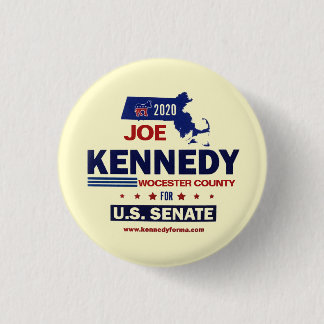 Worcester County for Joe Kennedy 2020 3 Cm Round Badge