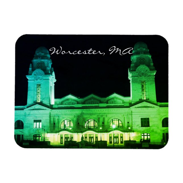 Worcester, Mass Historical Architecture Magnet (Horizontal)