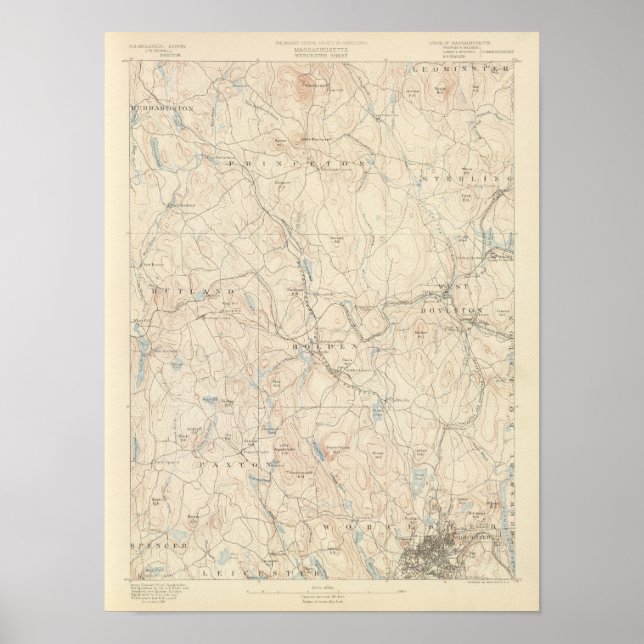 Worcester, Massachusetts Poster (Front)