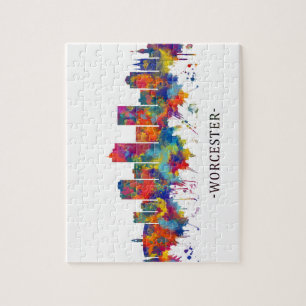 Worcester Massachusetts Skyline Jigsaw Puzzle