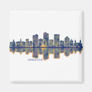 Worcester Skyline Magnet