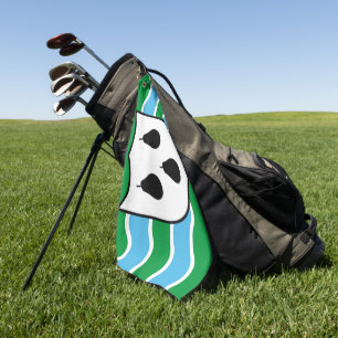 Worcestershire county flag golf towel
