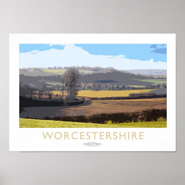 Worcestershire Railway Poster (Front)