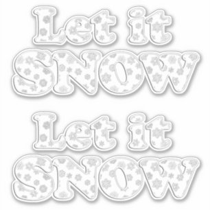 Word Art - Let it Snow