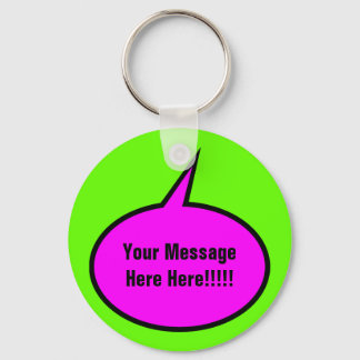 word Balloon Key Ring