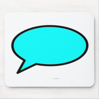 Word Bubble Left Cyan The MUSEUM Zazzle Gifts Mouse Mat