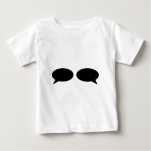 Word Bubble Left Right Black The MUSEUM Zazzle Gif Baby T-Shirt