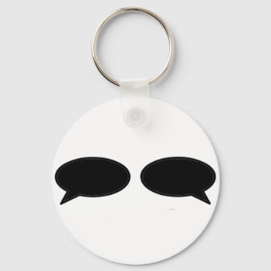 Word Bubble Left Right Black The MUSEUM Zazzle Gif Key Ring