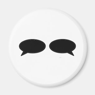 Word Bubble Left Right Black The MUSEUM Zazzle Gif Magnet