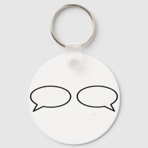 Word Bubble Left Right The MUSEUM Zazzle Gifts Key Ring