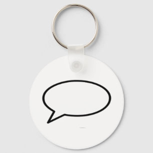Word Bubble Left The MUSEUM Zazzle Gifts Key Ring
