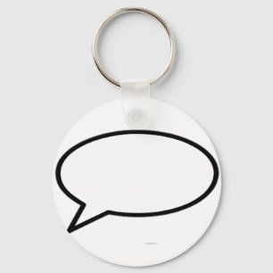 Word Bubble Left The MUSEUM Zazzle Gifts Key Ring