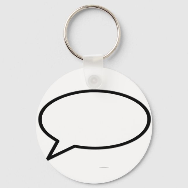 Word Bubble Left The MUSEUM Zazzle Gifts Key Ring (Front)