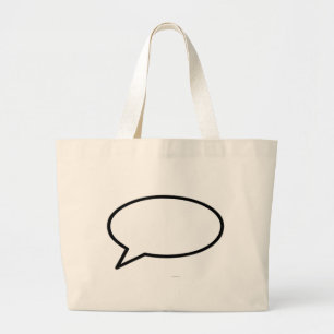 Word Bubble Left The MUSEUM Zazzle Gifts Large Tote Bag