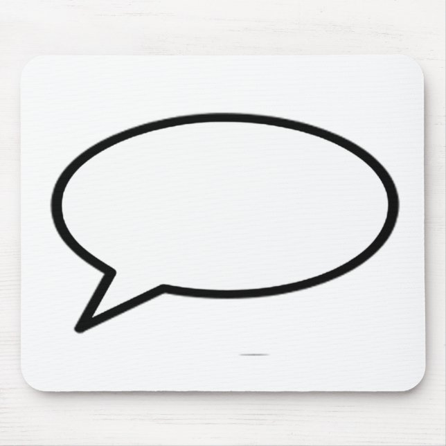 Word Bubble Left The MUSEUM Zazzle Gifts Mouse Mat (Front)
