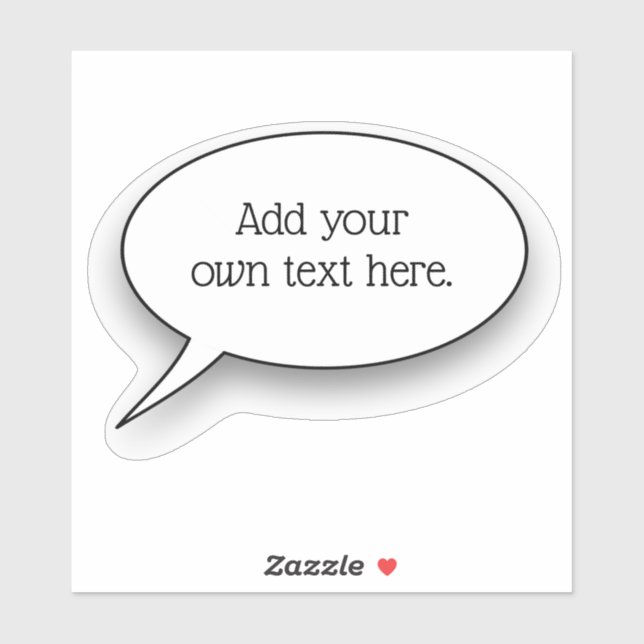 Word Bubble with Your Own Text (Sheet)