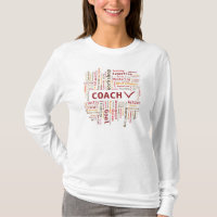 Word Cloud Coach Skills Expertise - Red Orange