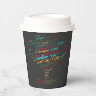 WORD CLOUD MOTIVATION  PAPER CUPS