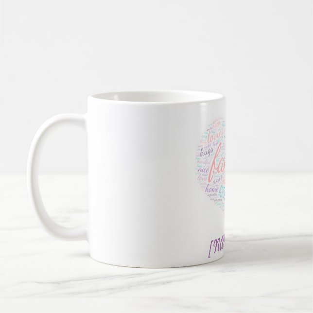 Word Cloud Your Name Mug (Left)