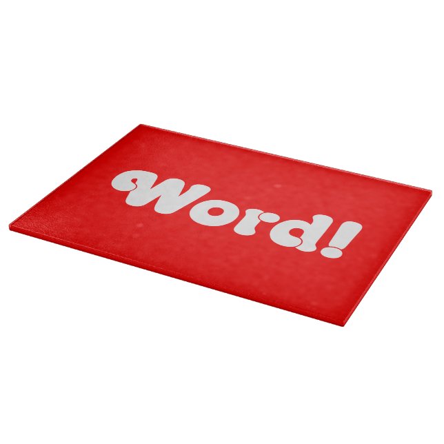 Word! Cutting Board (Corner)