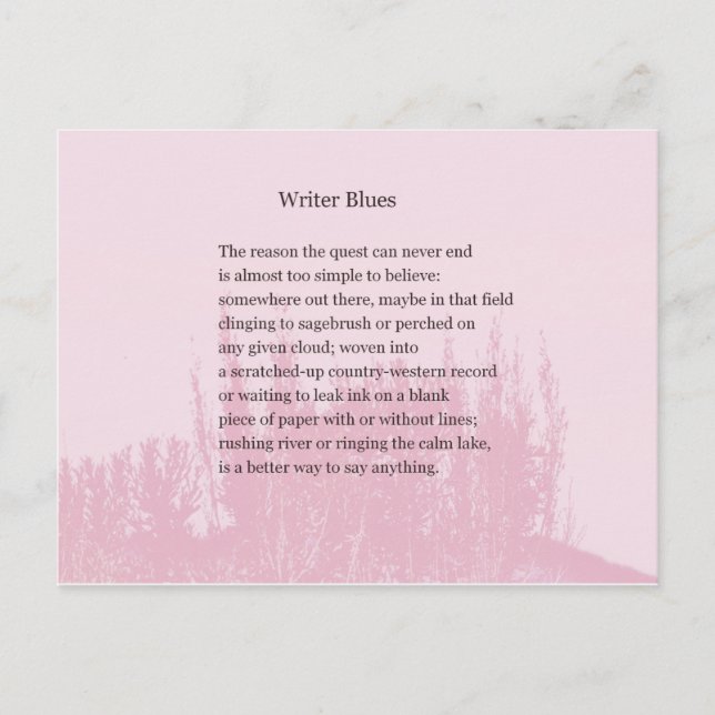 Word for Writers Postcard (Front)