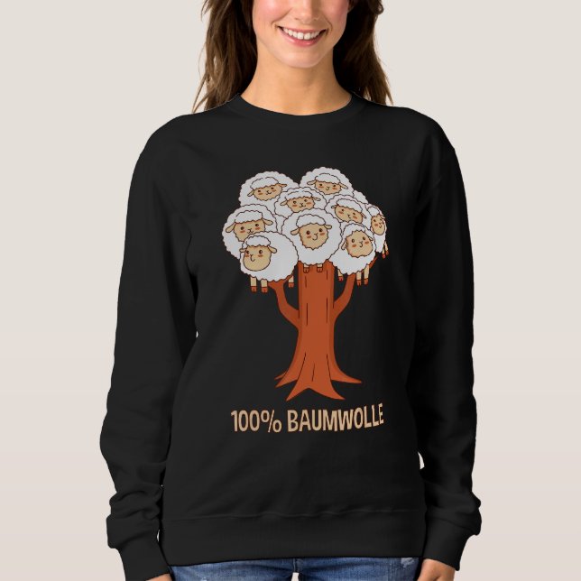 Word Game 100 Cotton Tree with Sheep Sweatshirt (Front)