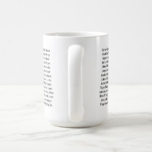 Word Game Mug - J Word List NEW