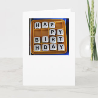 Word Games: Happy Birthday Card