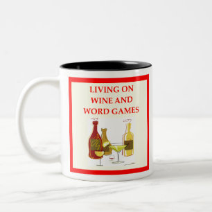 word games Two-Tone coffee mug