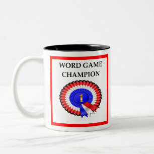 WORD GAMES Two-Tone COFFEE MUG