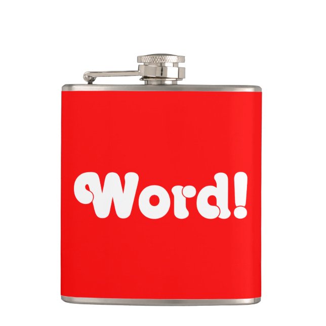Word! Hip Flask (Front)