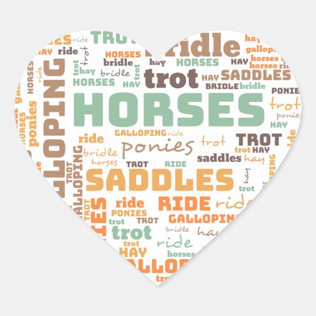 WORD HORSE STICKER (Front)