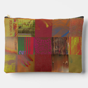 Word Juggler Glitch Art Data Corruption Abstract Accessory Pouch