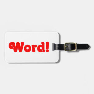 Word! Luggage Tag