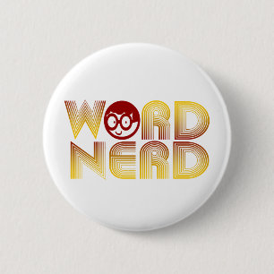 Word Nerd 6 Cm Round Badge