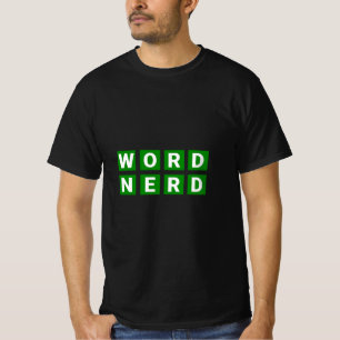Word Nerd Game Crossword And Spelling  T-Shirt