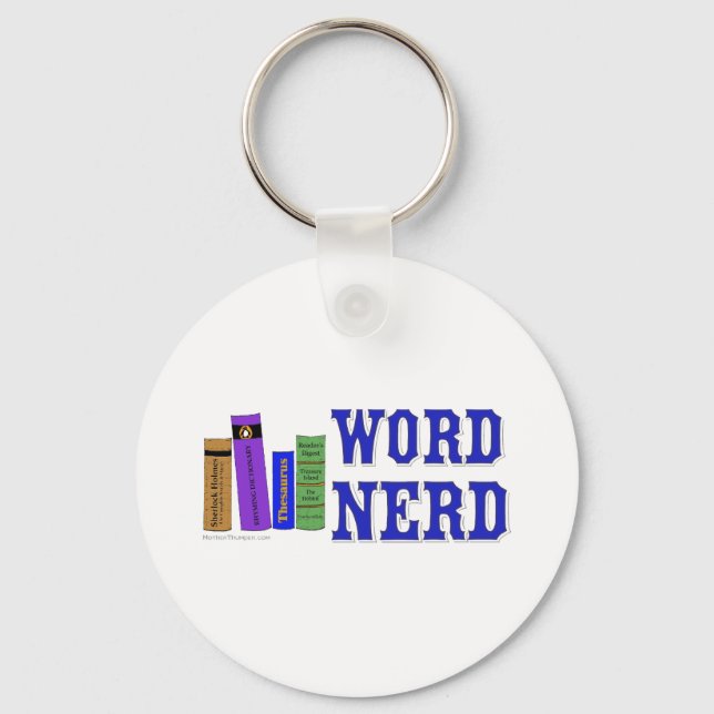 Word Nerd Key Ring (Front)