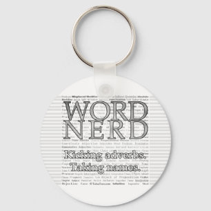 Word Nerd Keychain
