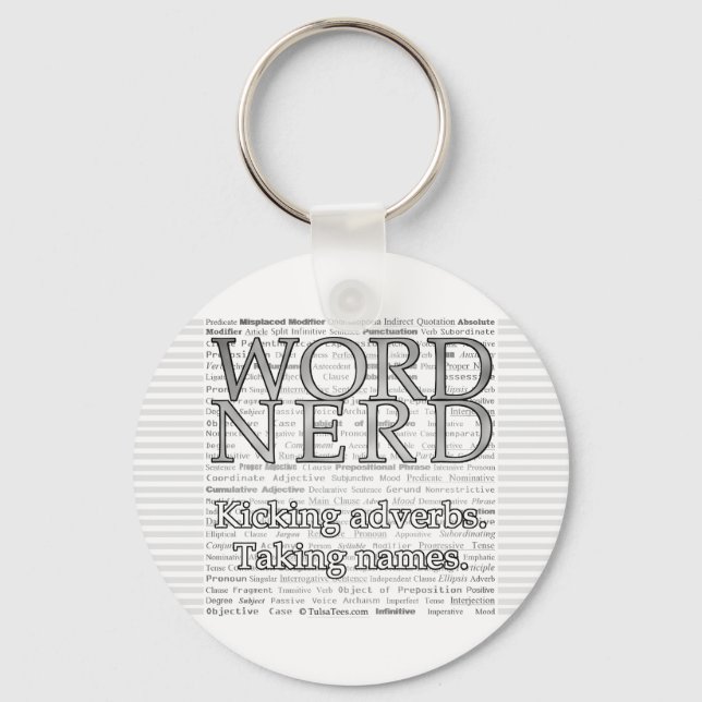 Word Nerd Keychain (Front)
